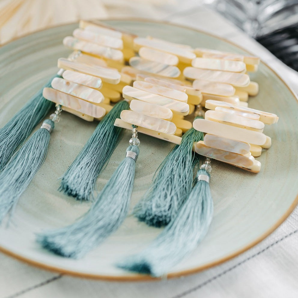 Capiz Block Napkin Rings