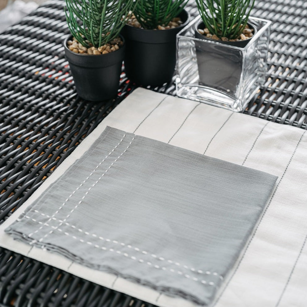 Grey Cotton Napkin