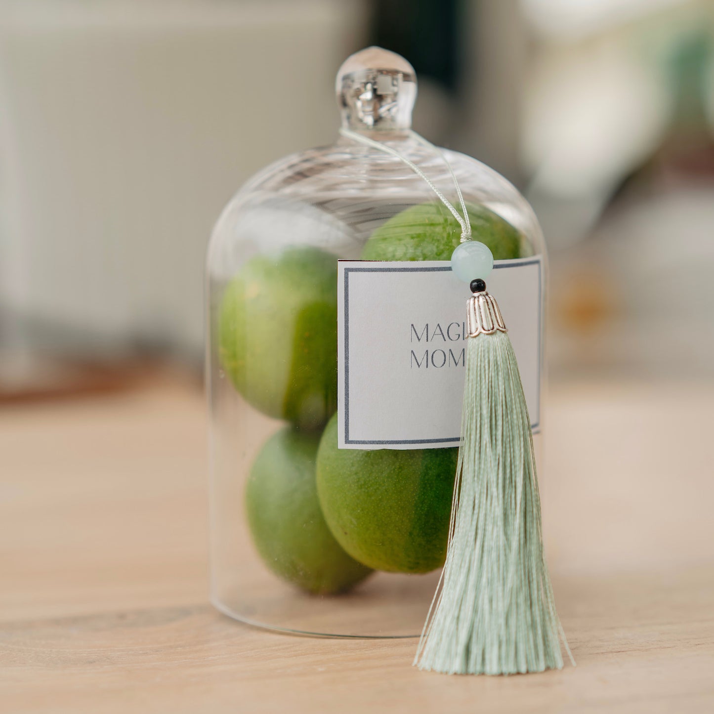 Clear Cloche with Tassel