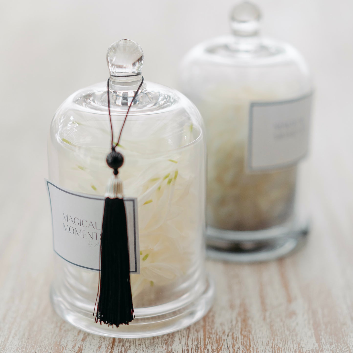 Clear Cloche with Tassel