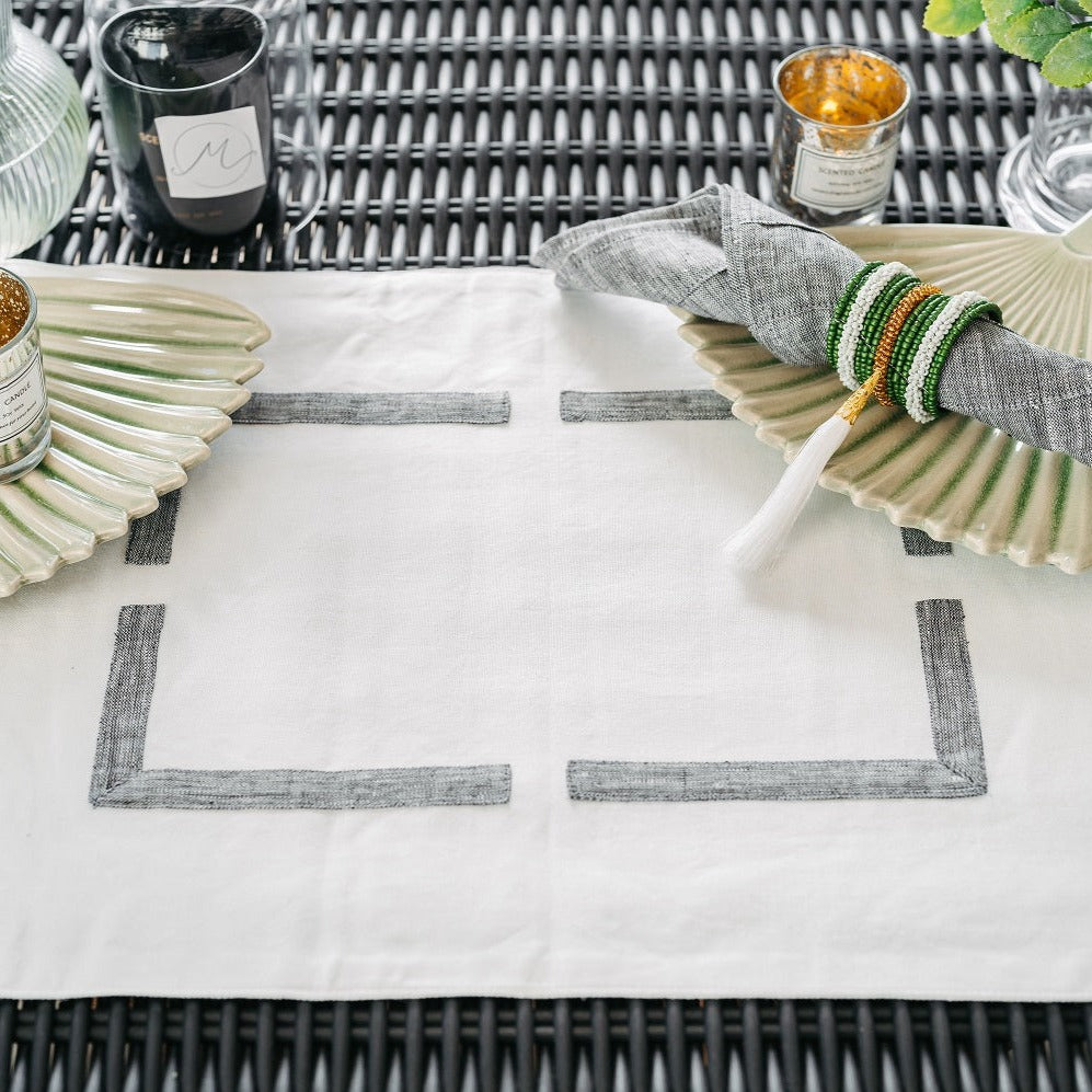 Grey Frame Placemat