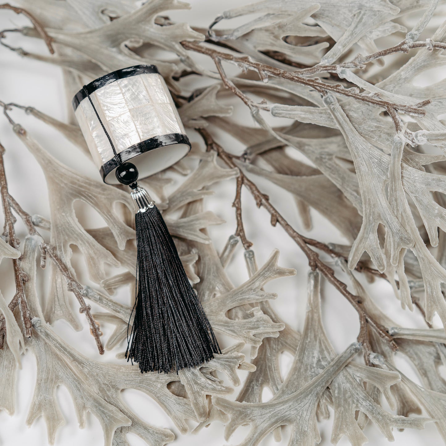 White Capiz Napkin Ring