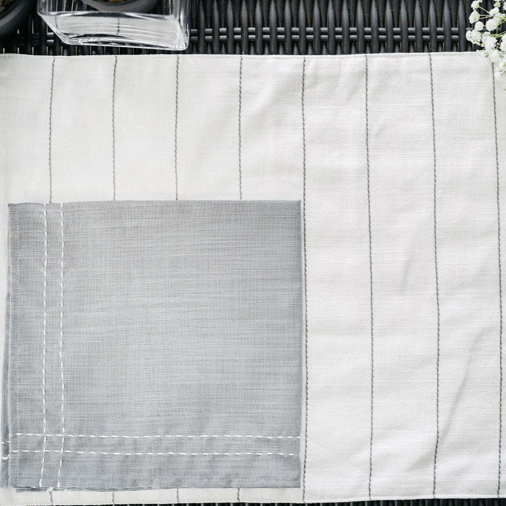 Cotton Placemat with Stripes