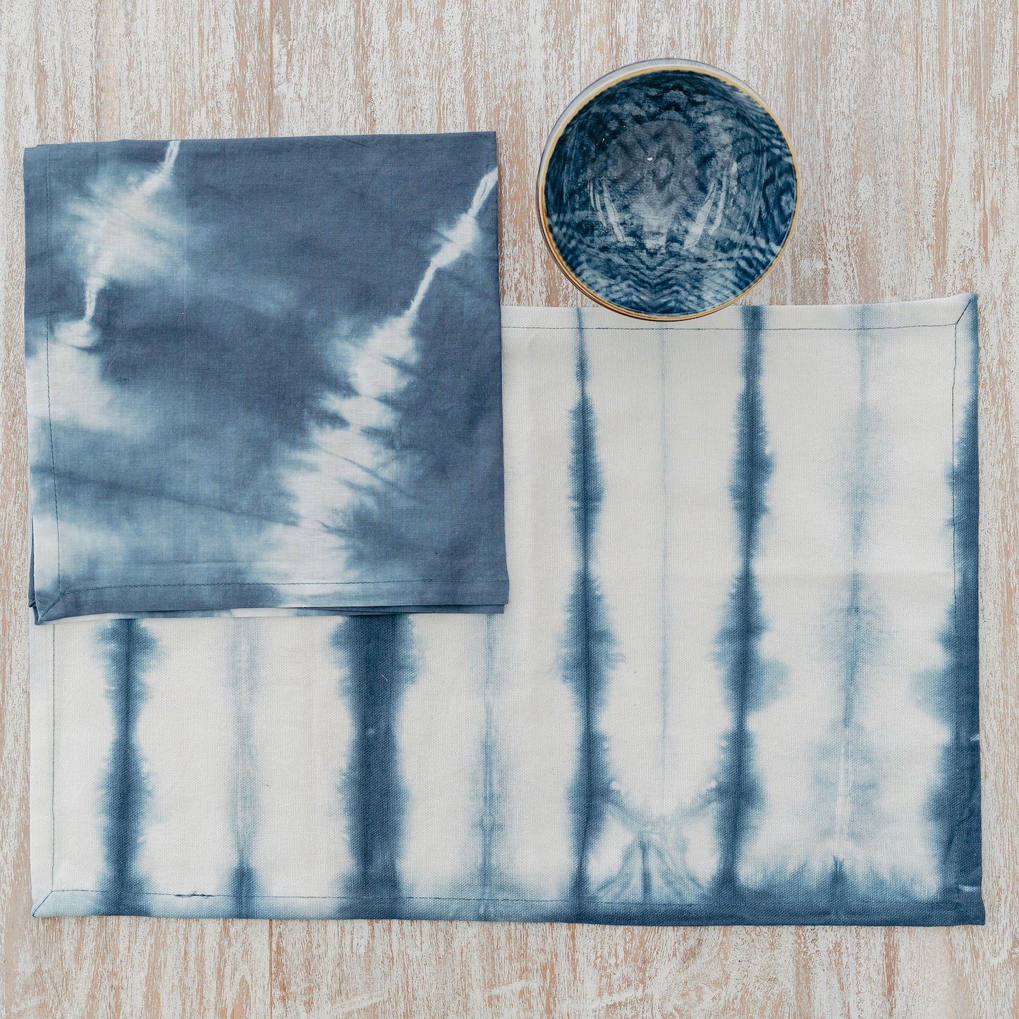 Tie-Dyed Blue Napkin