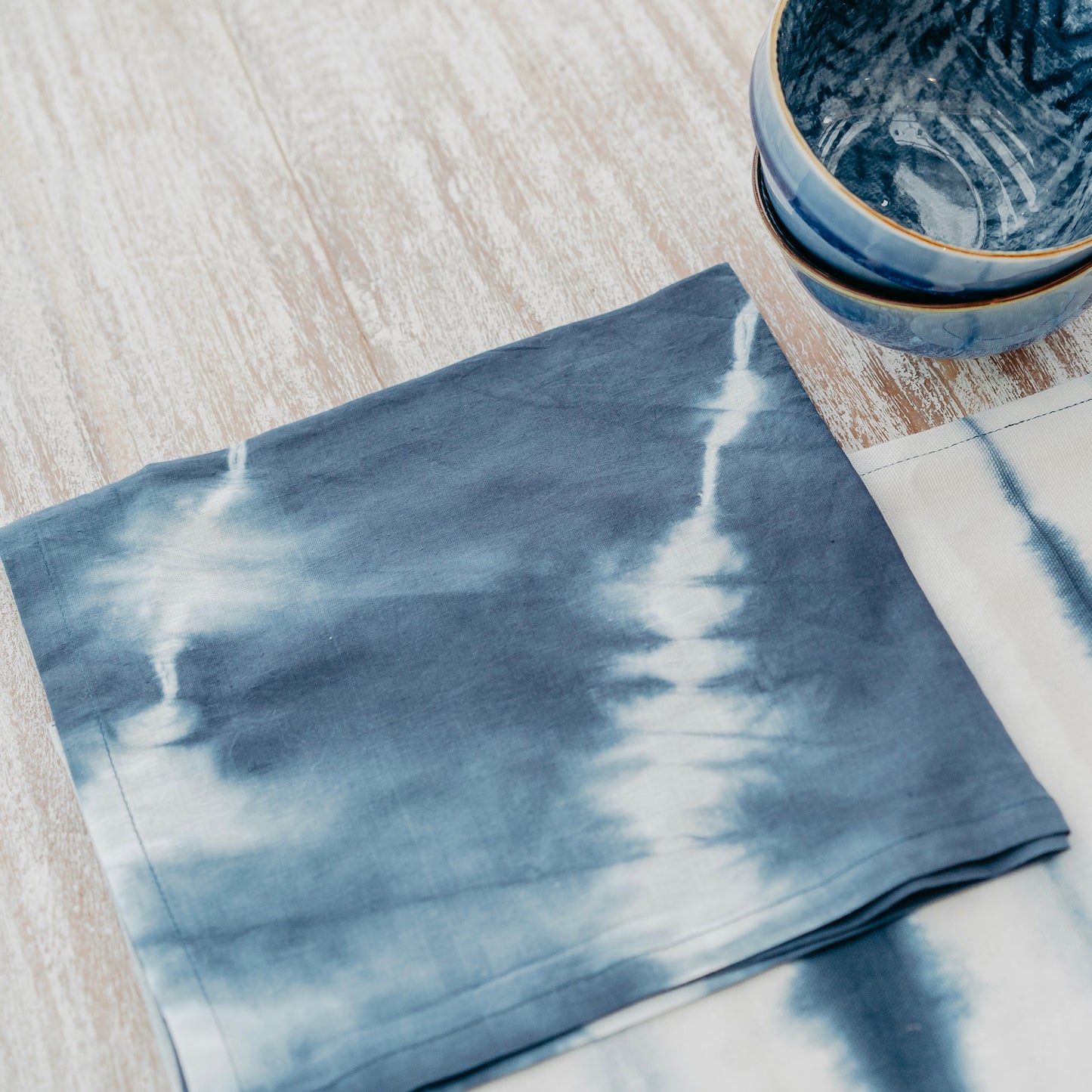 Tie-Dyed Blue Napkin